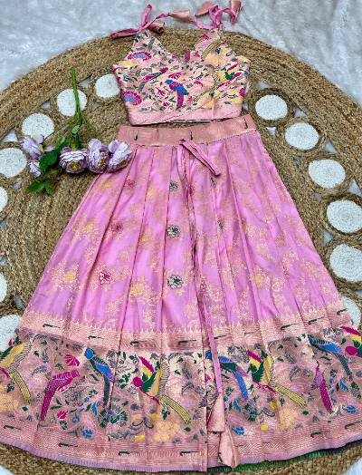 Paithani Lehenga for Kids