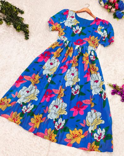 Floral Print Summer Maxi Dress