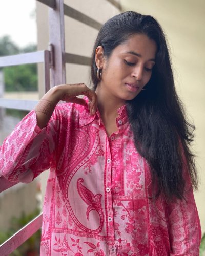 Printed cotton Cord Set