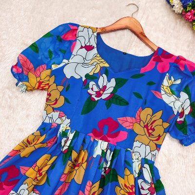 Floral Print Summer Maxi Dress