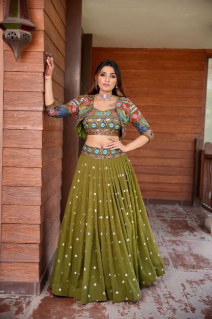 Exquisite Embroidered Lehenga Choli Set