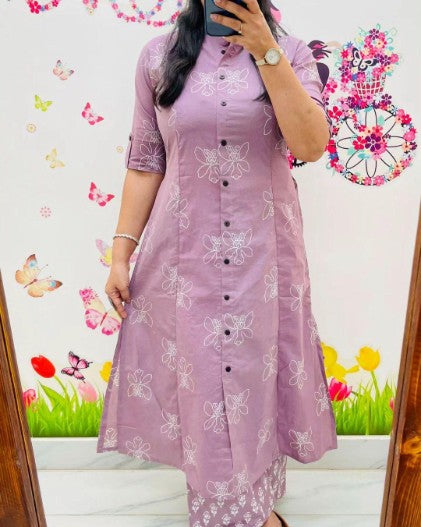 Digital Print Reyon Cotton Co-ord Set