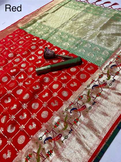 Exquisite Craftsmanship Pure Banarasi Silk Saree