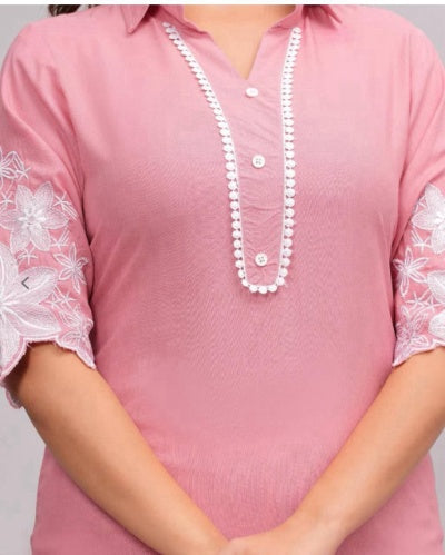 Embroidered Kurta Pant Set