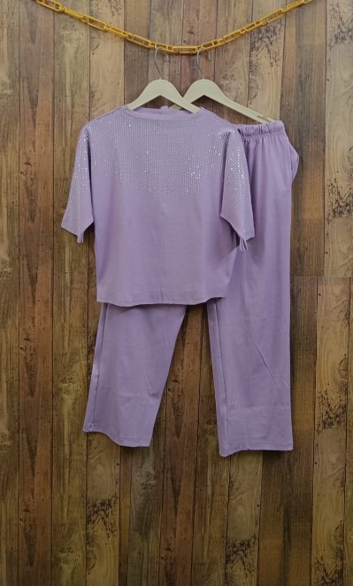 Beautiful Pattern Rhinestone Co-ord Set