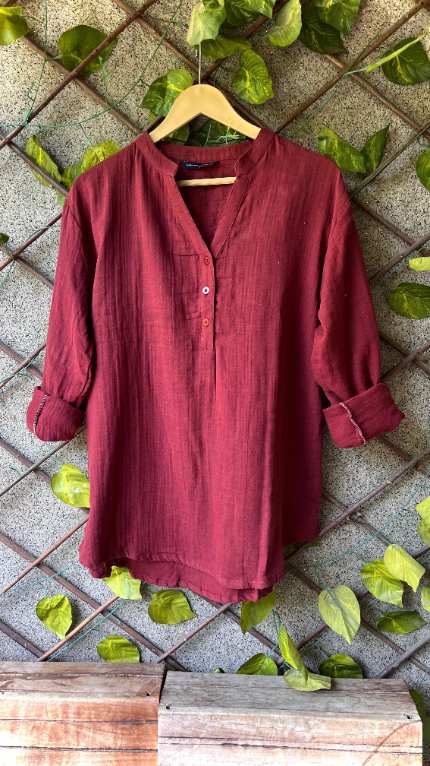 Mulmul Cotton Chinese Collar Kurti