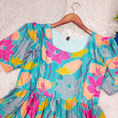 Blue Floral Dress