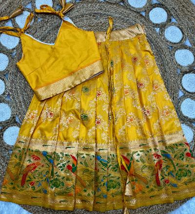 Paithani Lehenga for Kids