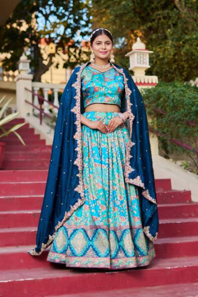 Aaux Georgette Dress with Duppata