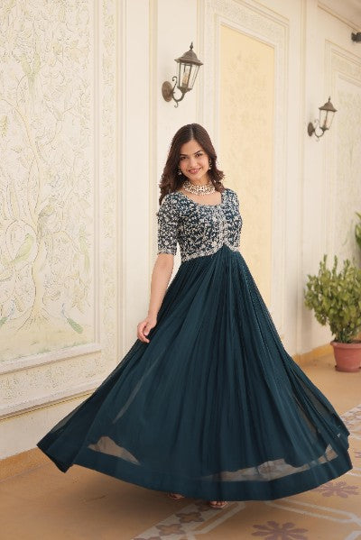 Premium Designer Embroidery Gown Collection