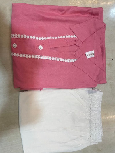 Embroidered Kurta Pant Set