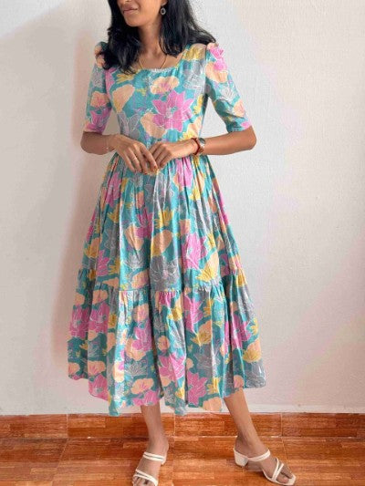 Blue Floral Dress