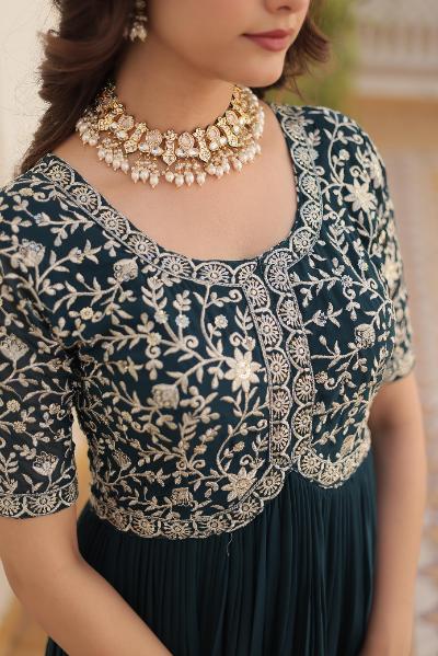 Premium Designer Embroidery Gown Collection