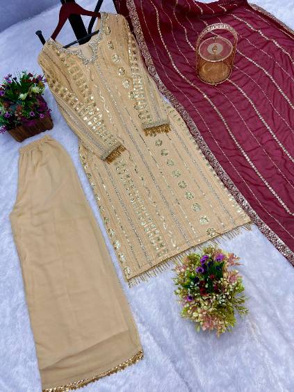 Exquisite Georgette Kurti Set