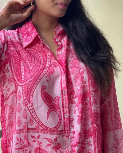 Printed cotton Cord Set