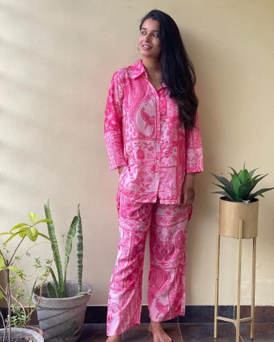 Printed cotton Cord Set
