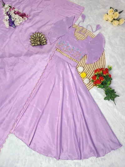 Premium Tissue Silk Handwork Lehenga Choli