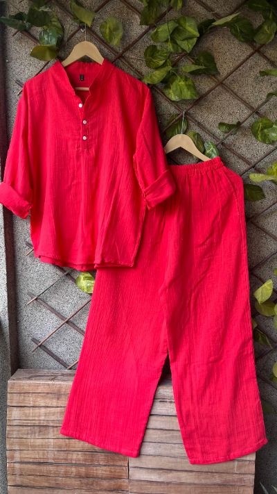 Mulmul Cotton Co-ord Set