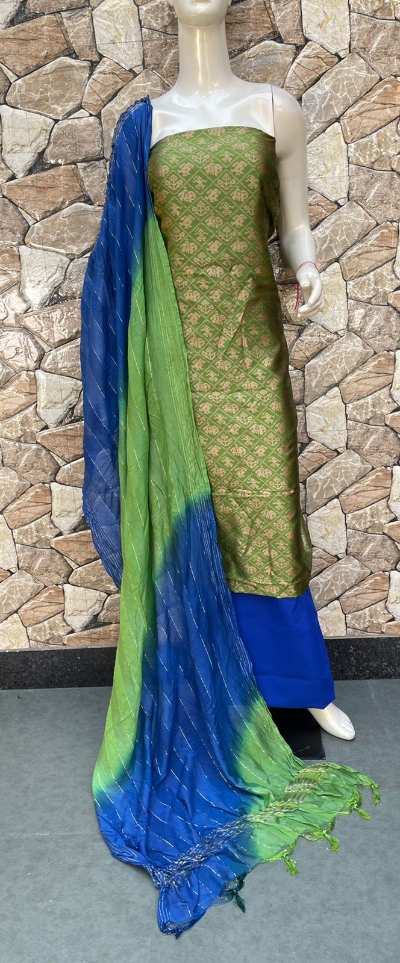 Banaras Silk Gadwal Dress Material