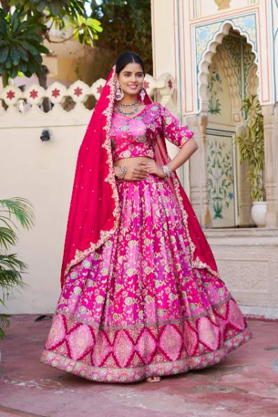 Aaux Georgette Dress with Duppata