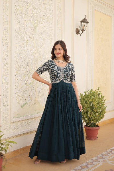 Premium Designer Embroidery Gown Collection