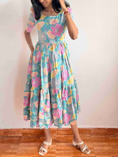 Blue Floral Dress